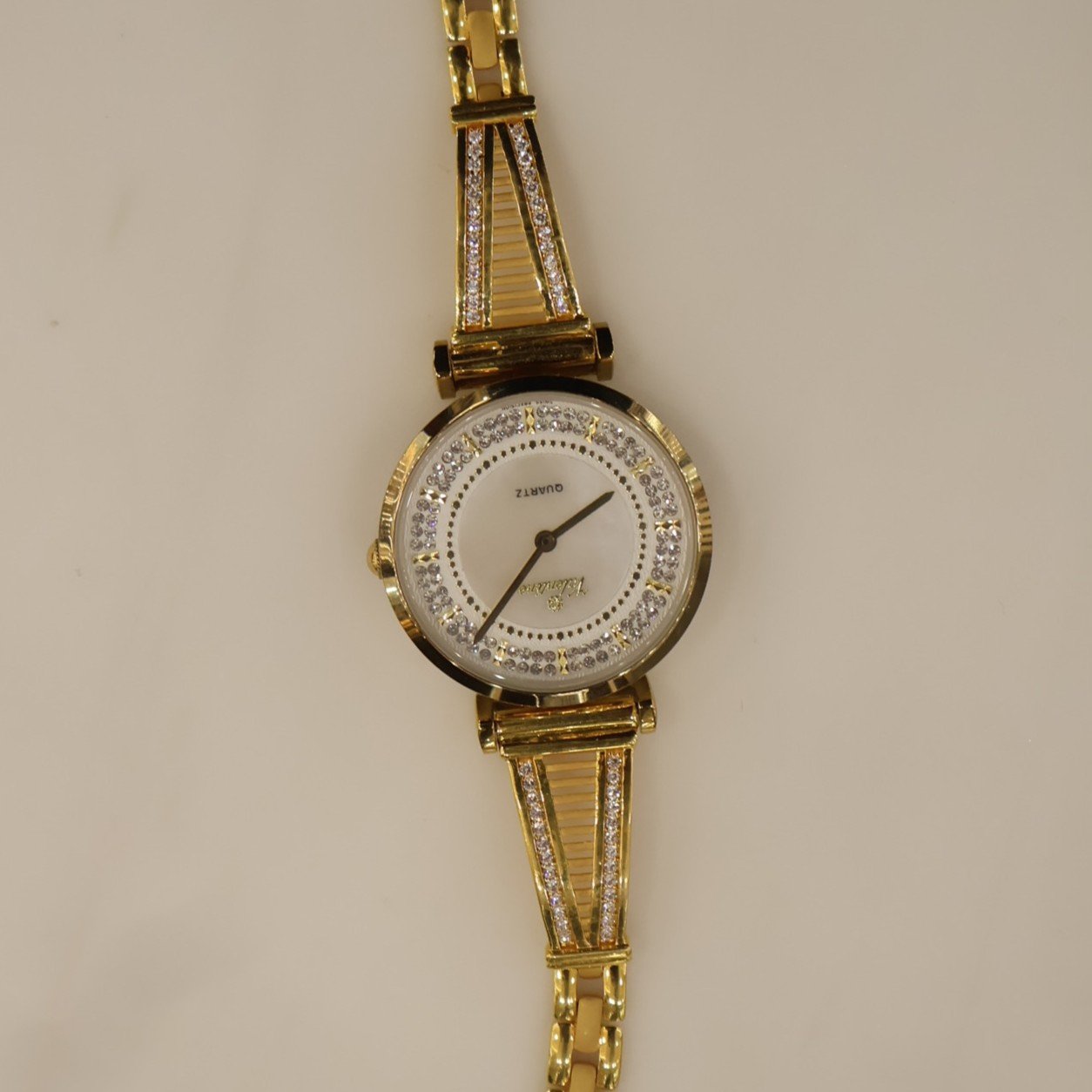 22KT Gold White Dial Watch