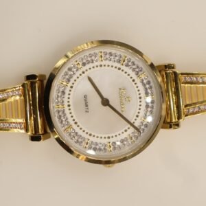 22KT Gold White Dial Watch