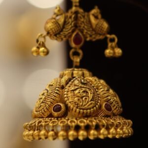 Antique Spinel Ruby Gold Jumka
