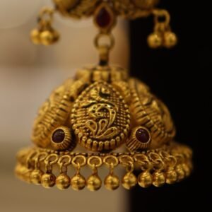 Antique Spinel Ruby Gold Jumka