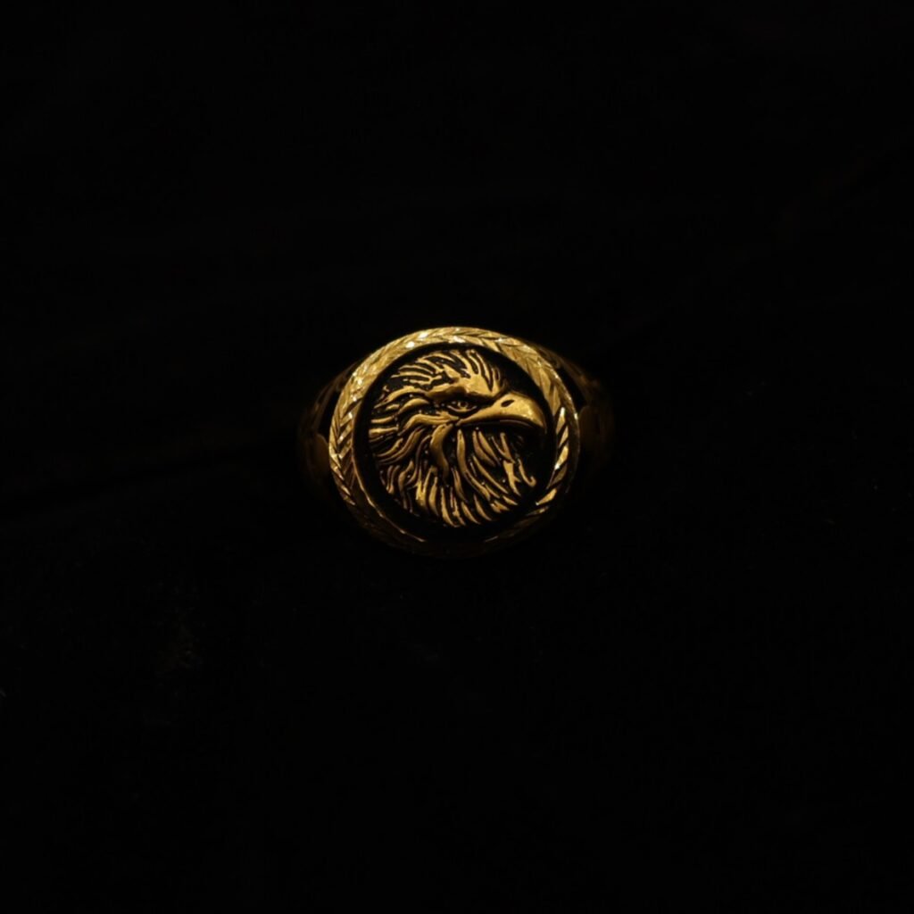 22KT Enamel Casting Gold Ring