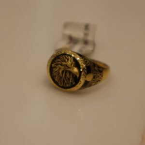 22KT Enamel Casting Gold Ring