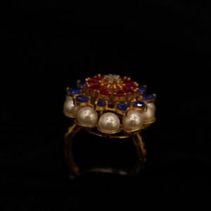 Pearl Casting Gold Ladies Ring