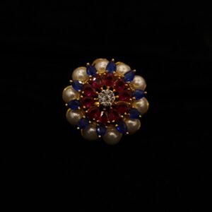 Pearl Casting Gold Ladies Ring