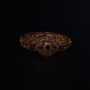 22KT Ruby Emerald Gold Kada