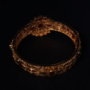 22KT Ruby Emerald Gold Kada