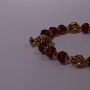 22KT Ruby Beads Gold Kada