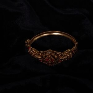 22KT Antique Nagas Gold Kada