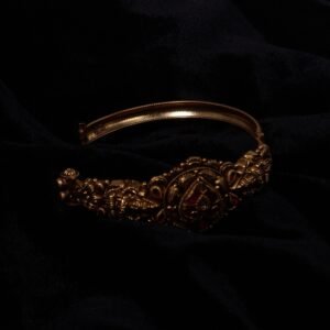 22KT Antique Nagas Gold Kada