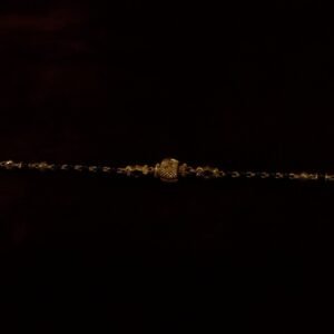 22KT Gold Black Beads Bracelet