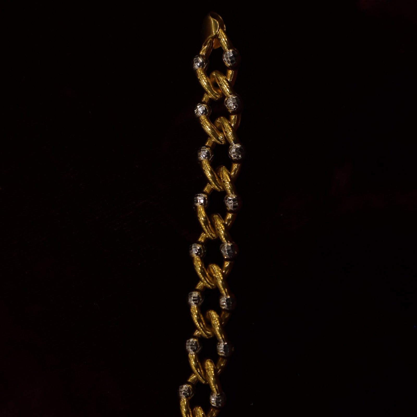 22KT Gold Rhodium Casting Bracelet