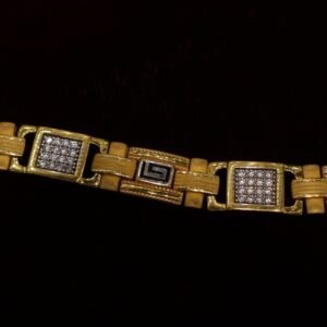 22KT Stone Enamel Gold Bracelet
