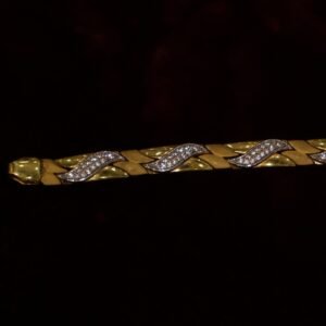 22KT Stone Enamel Gold Bracelet