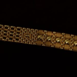22KT Matte Finish Gold Bracelet