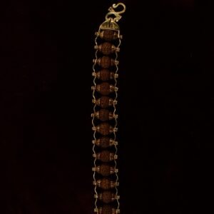 22KT Gold Rudraksha Casting Bracelet