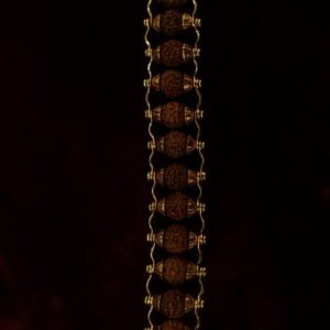 22KT Gold Rudraksha Casting Bracelet