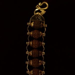 22KT Gold Rudraksha Casting Bracelet