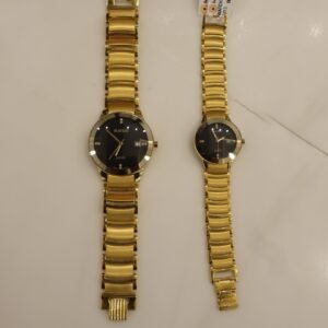 Gold Couple Watch Dial Bracelet
