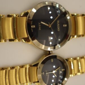 Gold Couple Watch Dial Bracelet