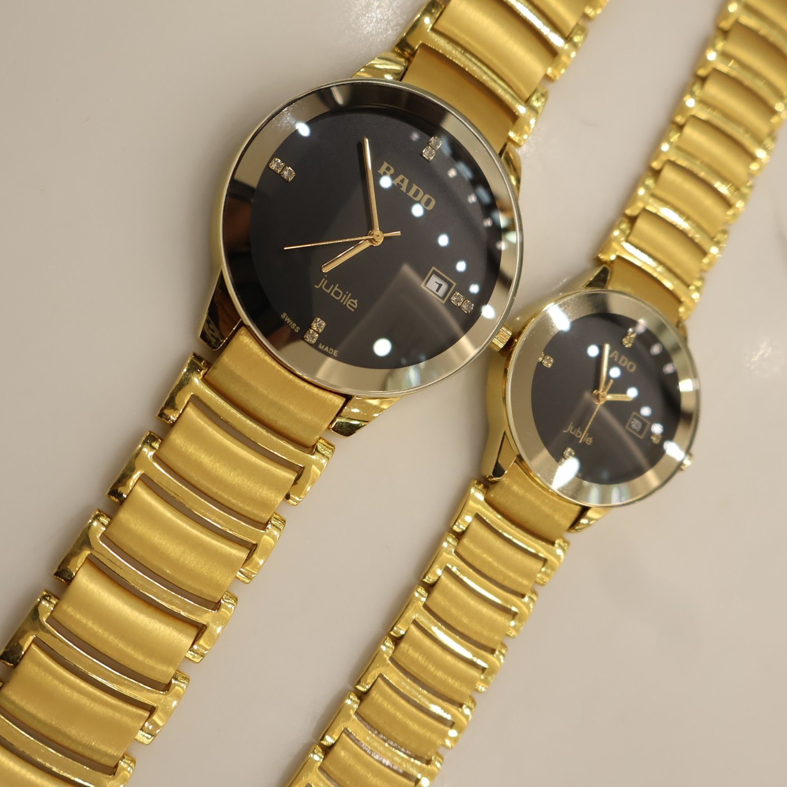Gold Couple Watch Dial Bracelet