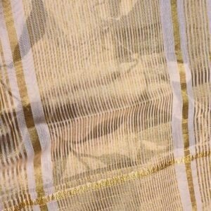 Cotton Saree – Black & Beige with Printed Design and Zari Border (Elegant Daily Wear Collection)