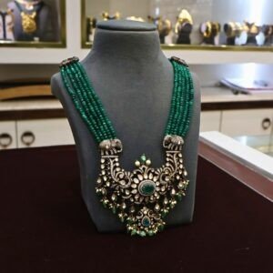 92.5 Silver Victoria Beads Hara Necklace (Premium Traditional Collection) – 140.10g