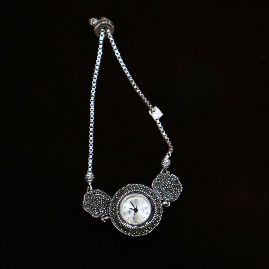 92.5 Silver Antique Ladies Watch (HUID Hallmarked) – 24.60g