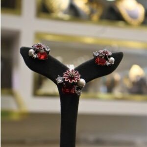 92.5 Silver Pendant with Matching Earrings Set (HUID Hallmarked) – 13.86g