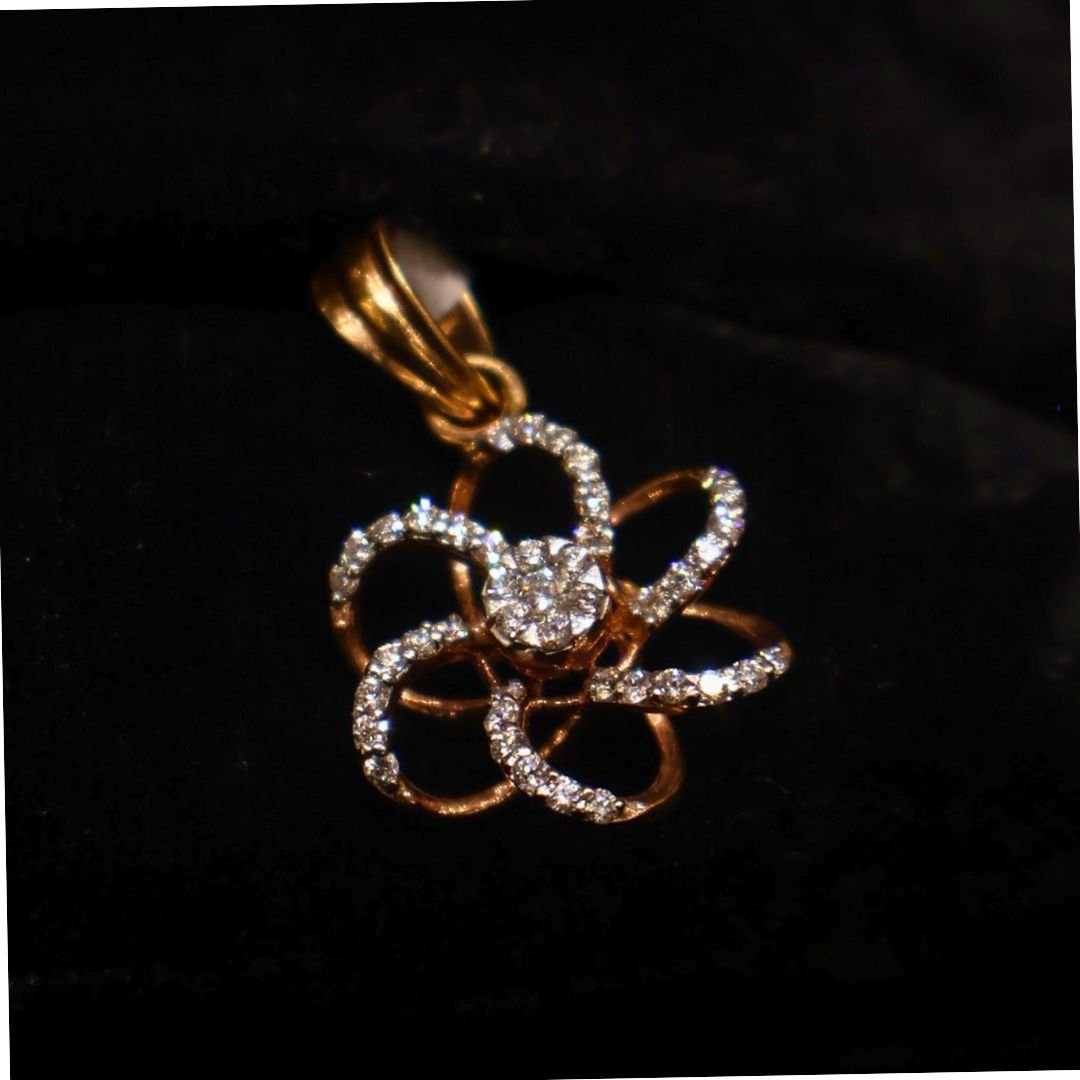 18KT Diamond Pendant (0.53 Ct) – Elegant Designer Jewellery