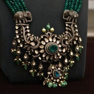 92.5 Silver Victoria Beads Hara Necklace (Premium Traditional Collection) – 140.10g