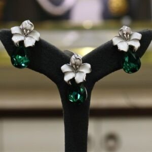 92.5 Silver Pendant with Matching Earrings Set (HUID Hallmarked) – 15.94g