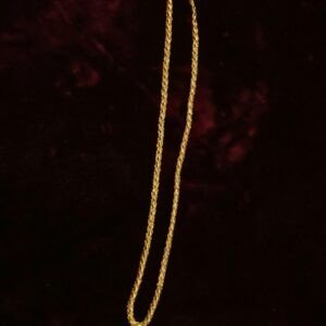 Gold Lotus Design Women’s Chain – Elegant Daily Wear Jewellery (7.71g)