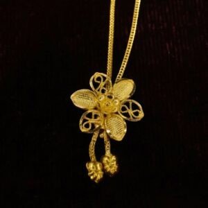 Gold Kolkata Design Women’s Chain – Lightweight Elegant Jewellery (4.24g)