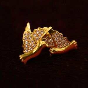 22KT Gold Pigeon Design Earrings (HUID Hallmarked) – Lightweight Fancy Earrings (2.70g)