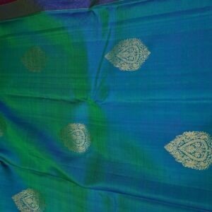 Kanchivaram Silk Saree – Peacock Green (Premium Wedding Collection)