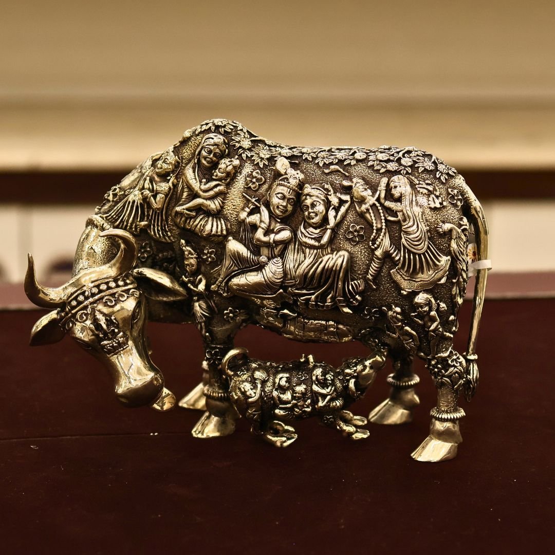 92.5 Silver Antique Idol (HUID Hallmarked) – 768.70g