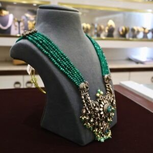 92.5 Silver Victoria Beads Hara Necklace (Premium Traditional Collection) – 140.10g