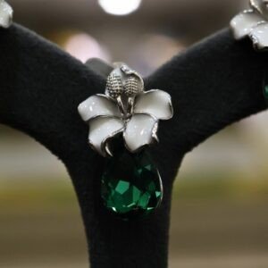 92.5 Silver Pendant with Matching Earrings Set (HUID Hallmarked) – 15.94g