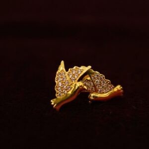 22KT Gold Pigeon Design Earrings (HUID Hallmarked) – Lightweight Fancy Earrings (2.70g)