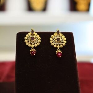 22KT Antique Gold 3-Layer Hara & Necklace Set with Lakshmi Pendant (HUID Hallmarked) – 83.96g