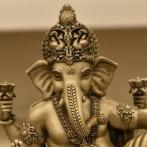 92.5 Silver Antique Ganesha Idol (HUID Hallmarked) – 564.40g