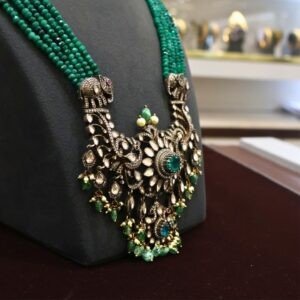 92.5 Silver Victoria Beads Hara Necklace (Premium Traditional Collection) – 140.10g