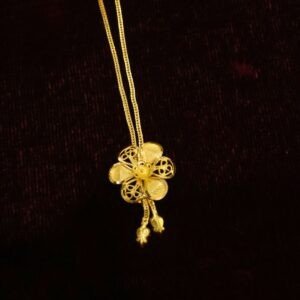 Gold Kolkata Design Women’s Chain – Lightweight Elegant Jewellery (4.24g)