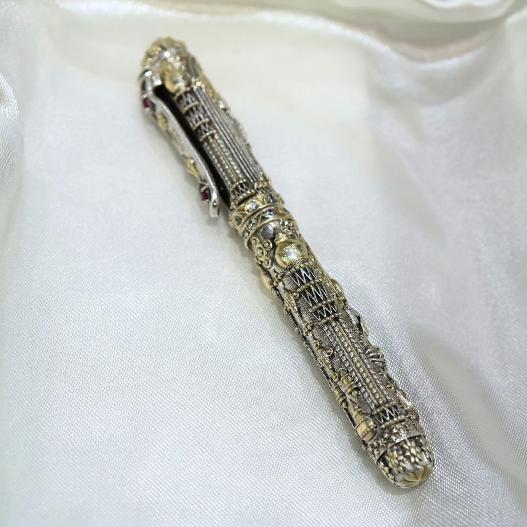 92.5 Silver Printed Design Pen (HUID Hallmarked) – 67g