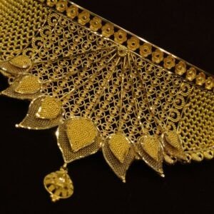 22KT Plain Gold Choker (HUID Hallmarked) – 42.94