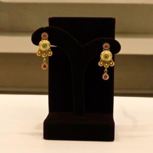 22KT Gold Vintage Work Earrings (HUID Hallmarked) – Premium Traditional Collection (11.45g)