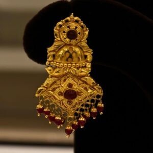 22KT Gold Bombay Pattern Earrings (HUID Hallmarked) – Premium Traditional Collection (13.50g)