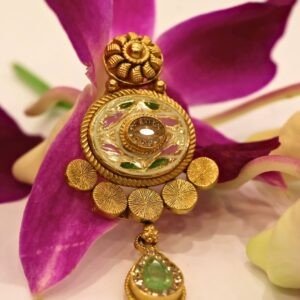 22KT Gold Vintage Design Earrings (HUID Hallmarked) – Premium Traditional Collection (12.66g)