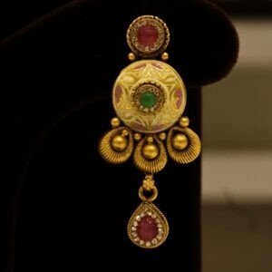 22KT Gold Vintage Work Earrings (HUID Hallmarked) – Premium Traditional Collection (11.45g)
