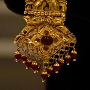 22KT Gold Bombay Pattern Earrings (HUID Hallmarked) – Premium Traditional Collection (13.50g)